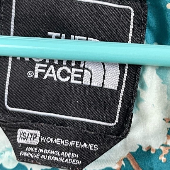 The North Face Womens Teal Goose Down hooded Coat XS - Picture 8 of 10